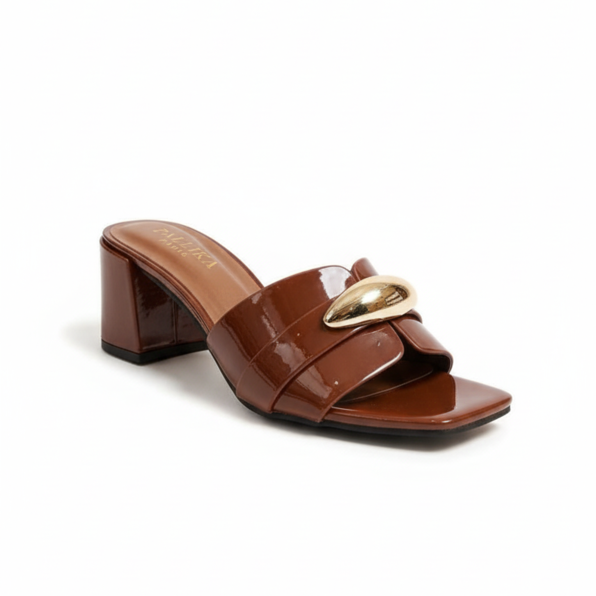 Golden Chic – Mules marron