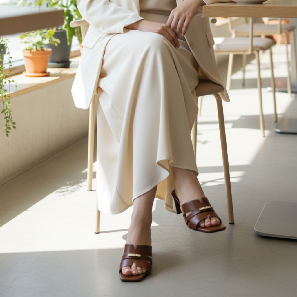 Urban Cross – Mules marron