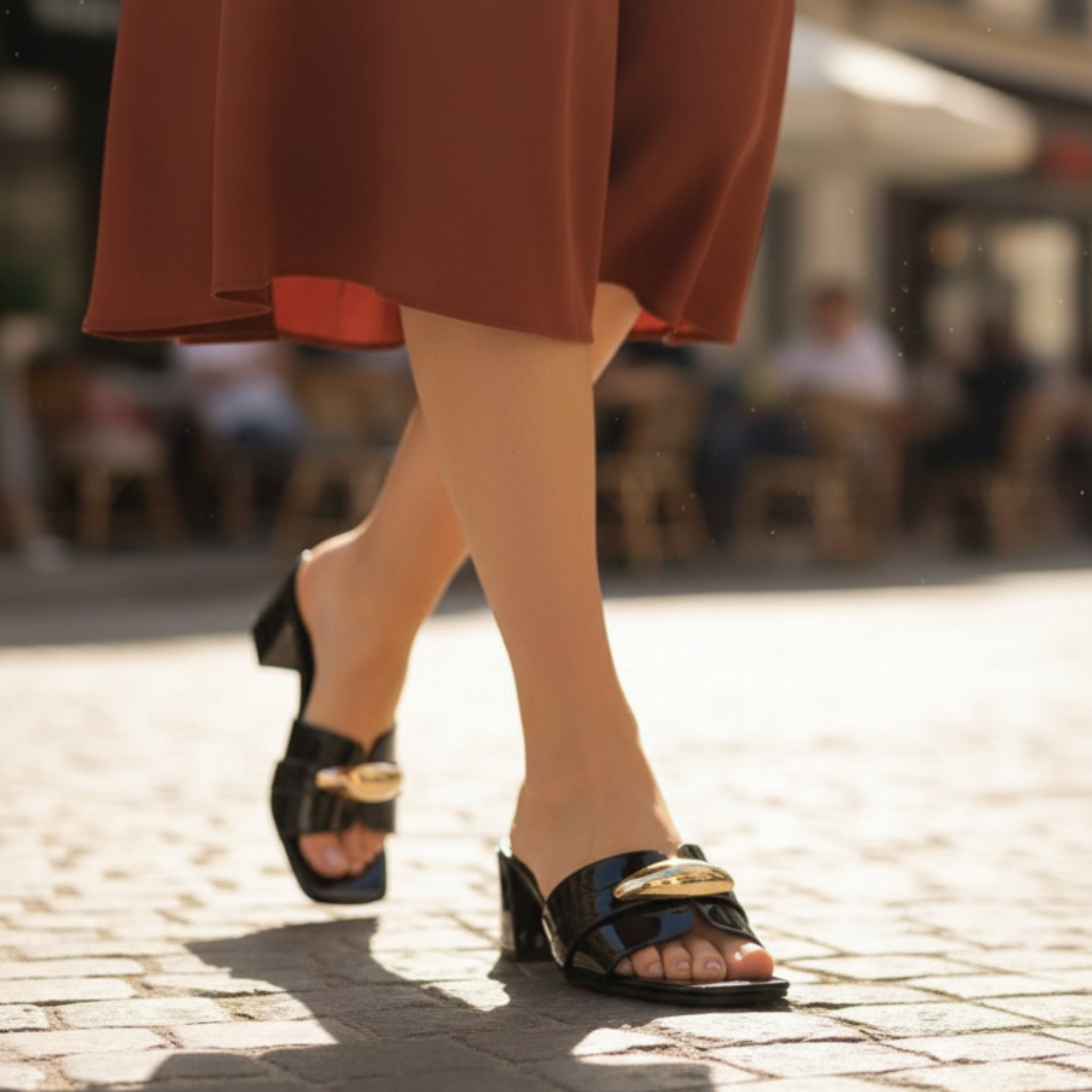 Golden Chic – Mules noir