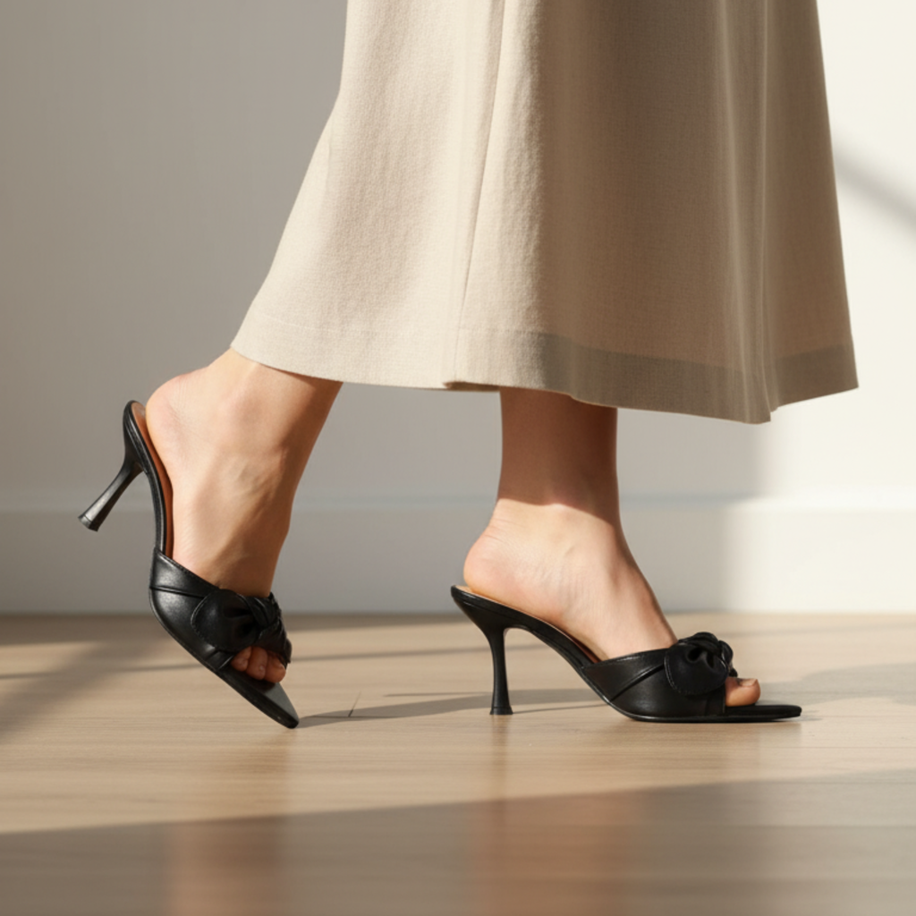 Élite Noir Papillon – Escarpins