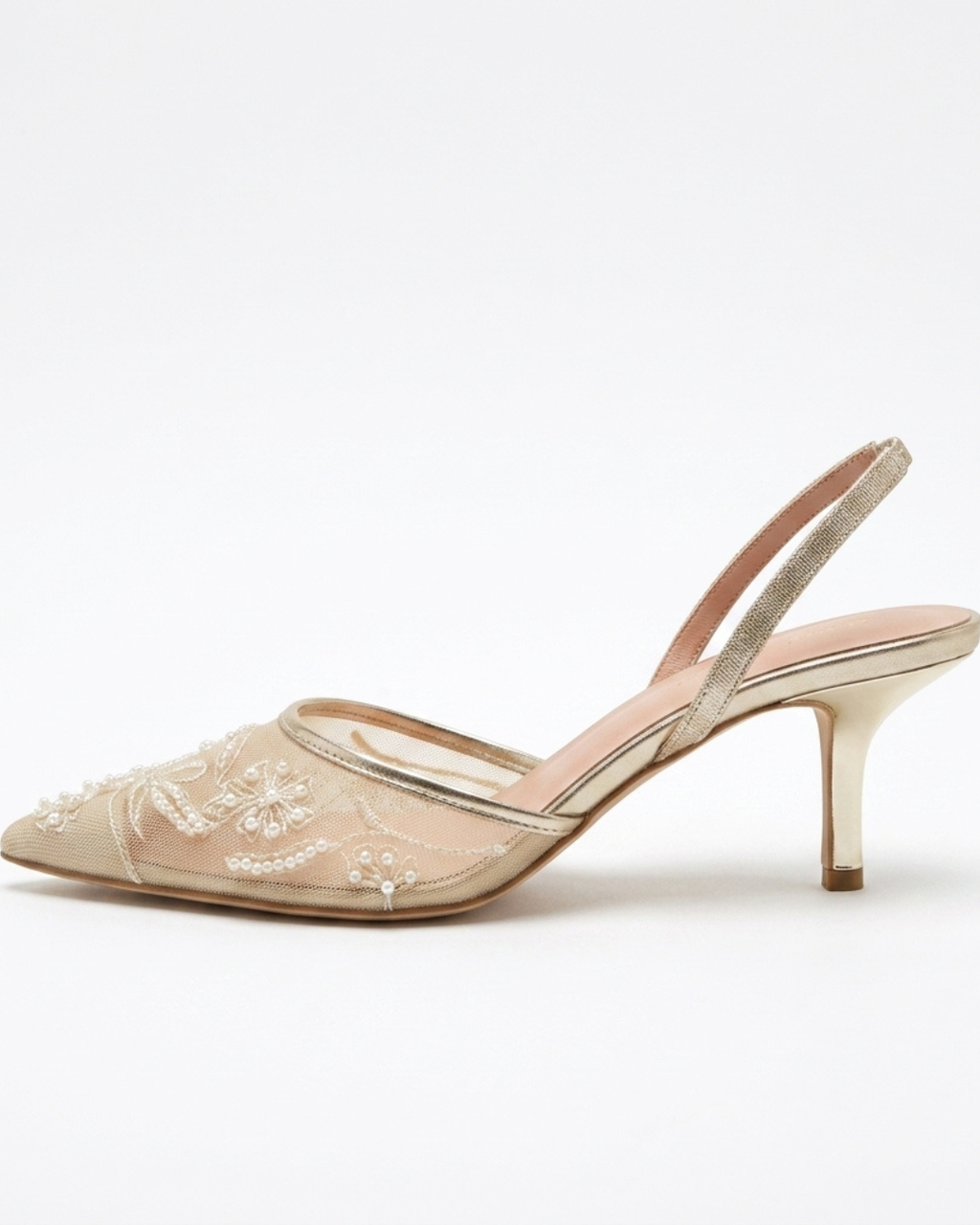 Perle Divine – Escarpins gold