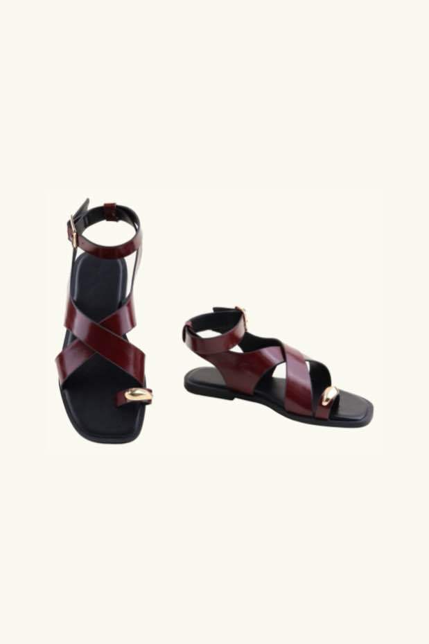 Sahara Confort – Sandales burgundy