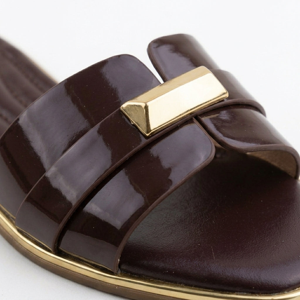 Mule Slide Vernie - marron