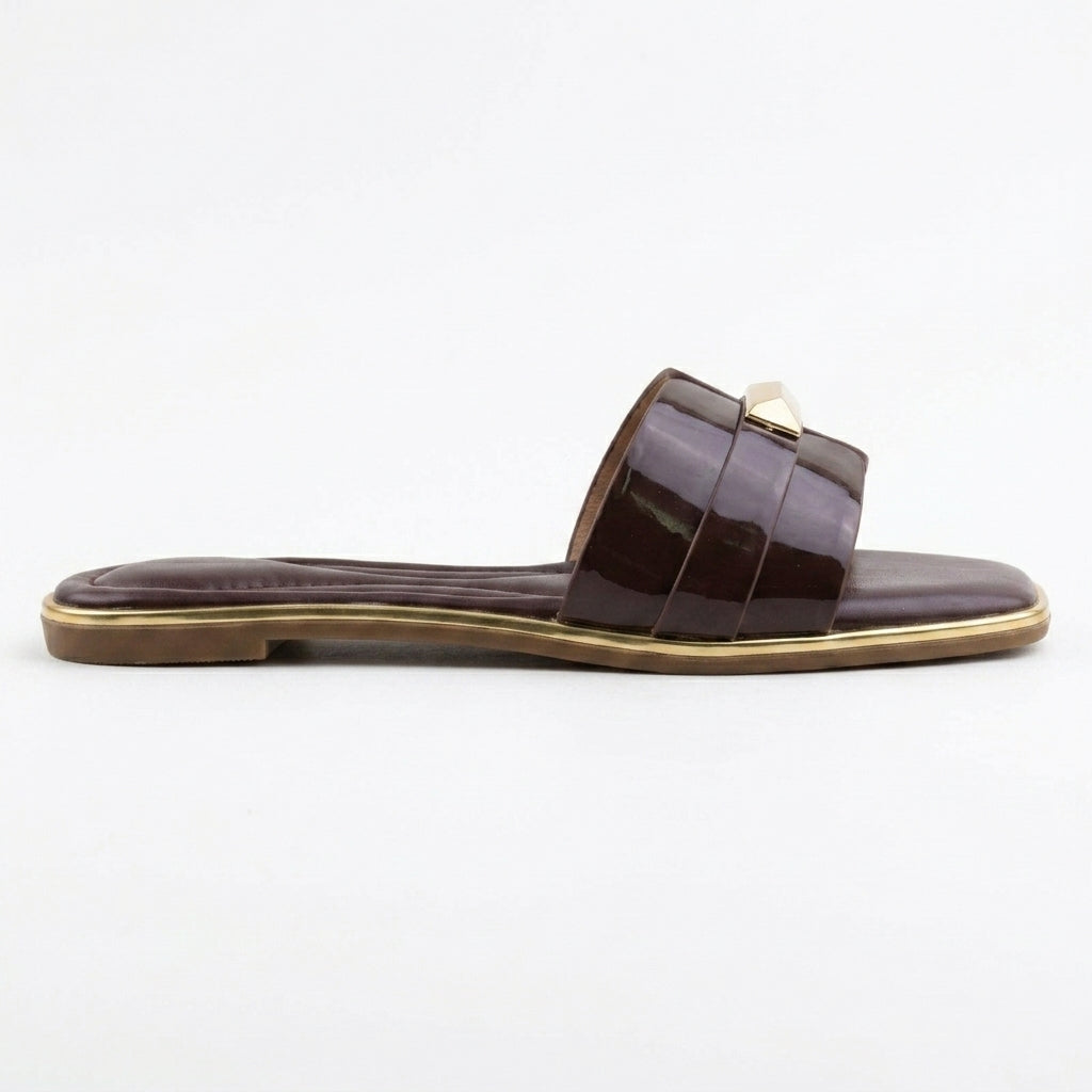 Mule Slide Vernie - marron