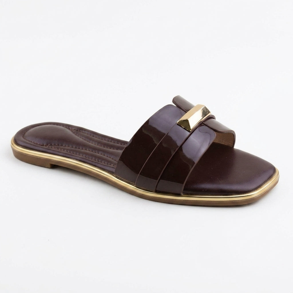 Mule Slide Vernie - marron