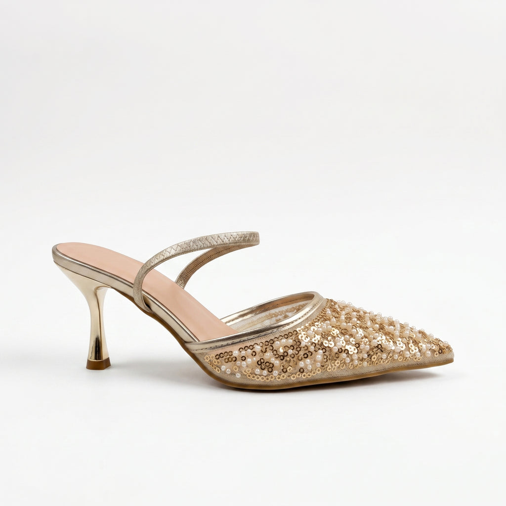 Gold Royale – Escarpins dorée