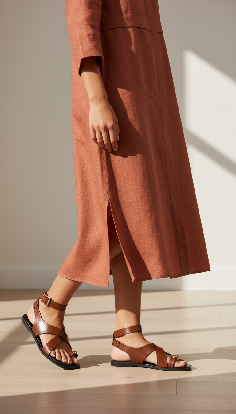 Sahara Confort – Sandales camel