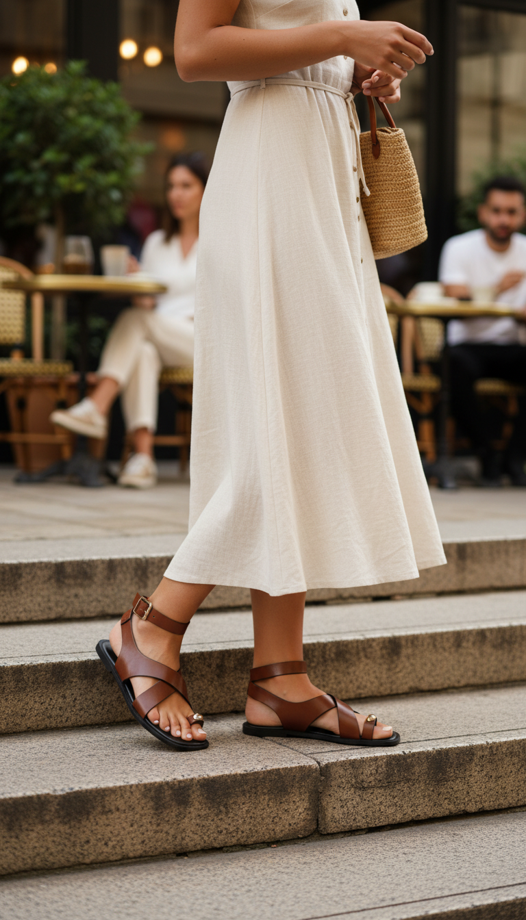 Sahara Confort – Sandales camel