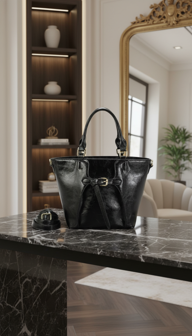 Sac porté main noir