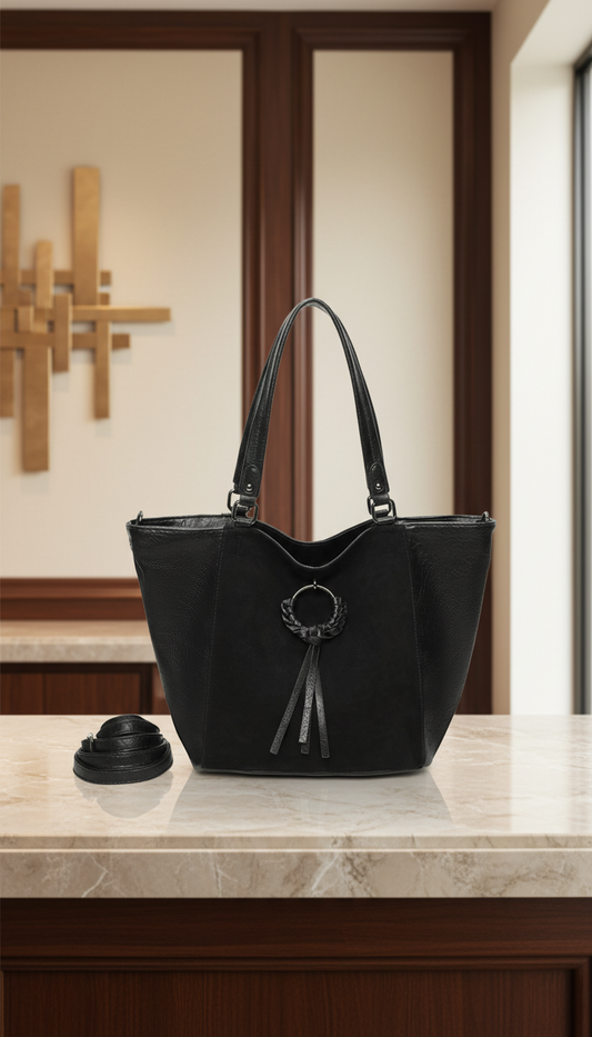 Cabas porté épaule noir