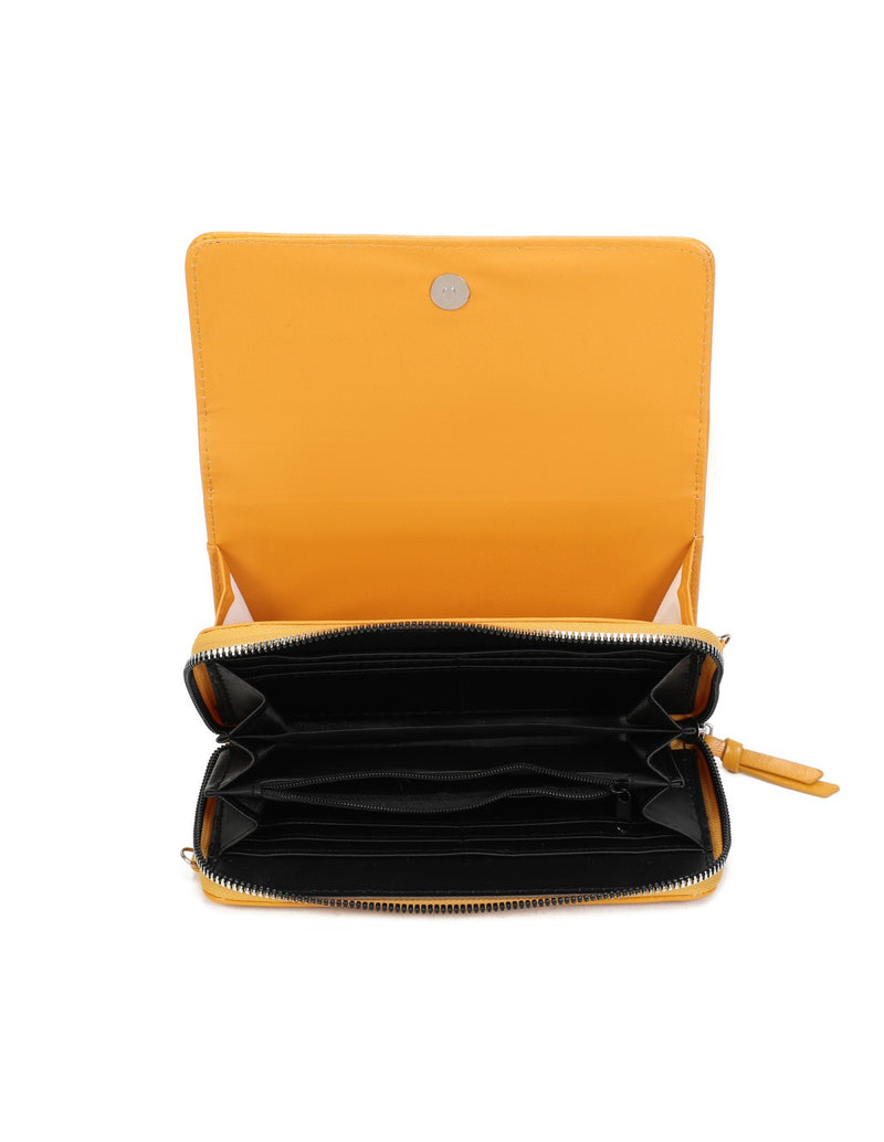 Pochette téléphone jaune
