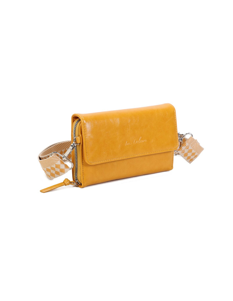 Pochette téléphone jaune