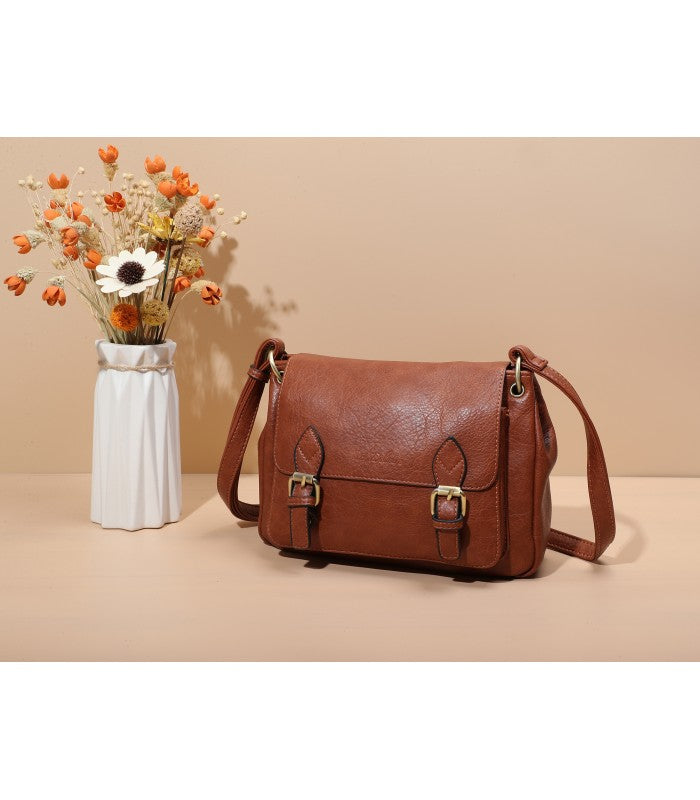 Sac bandoulière camel