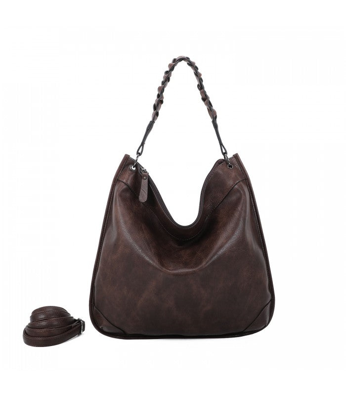 Cabas porté épaule marron