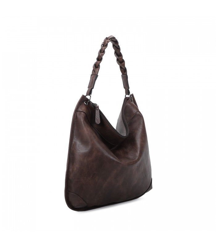 Cabas porté épaule marron
