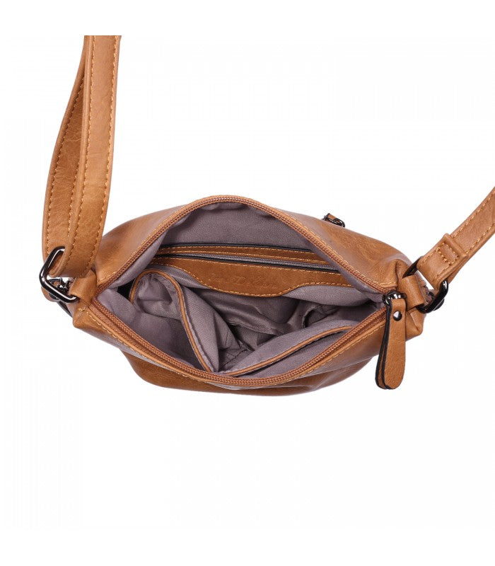 Pochette bandoulière moutarde