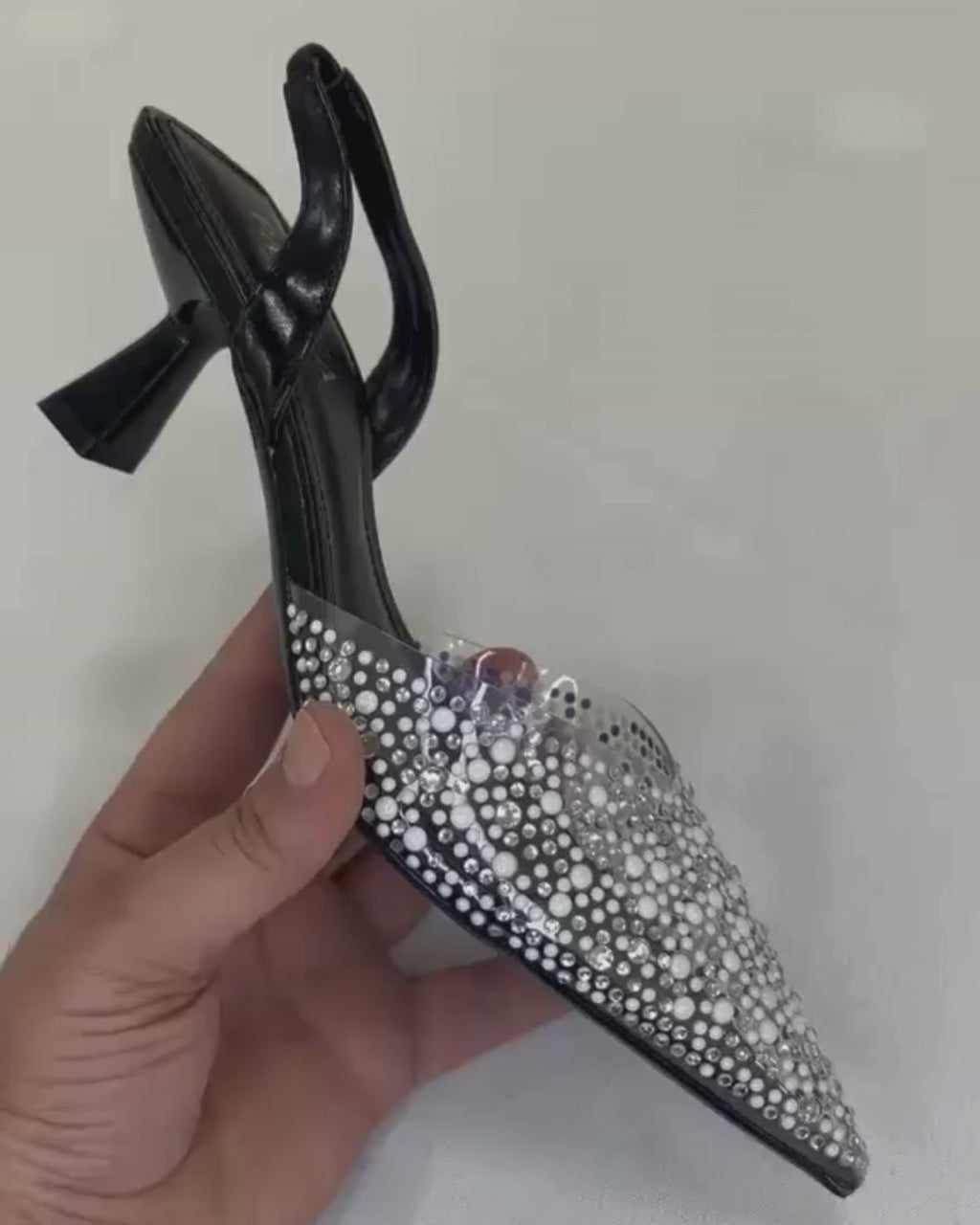 Crystal Élégance – Escarpins noir