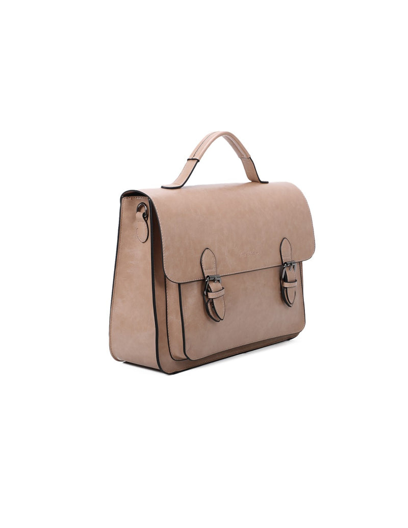 Sac cartable taupe