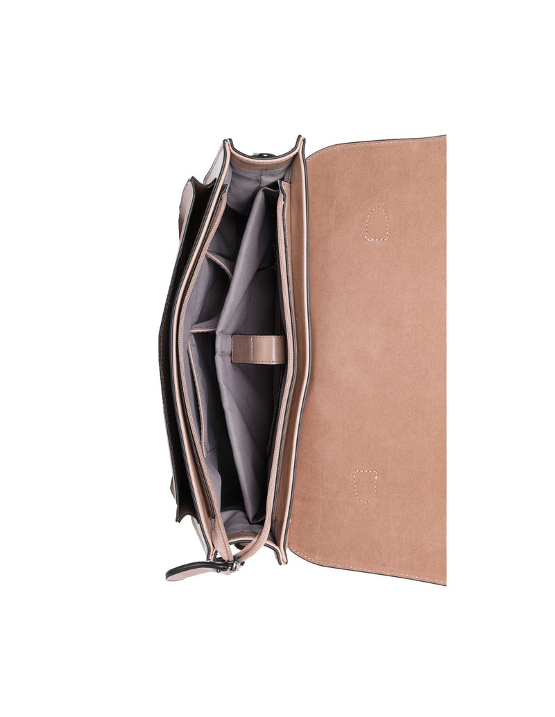 Sac cartable taupe