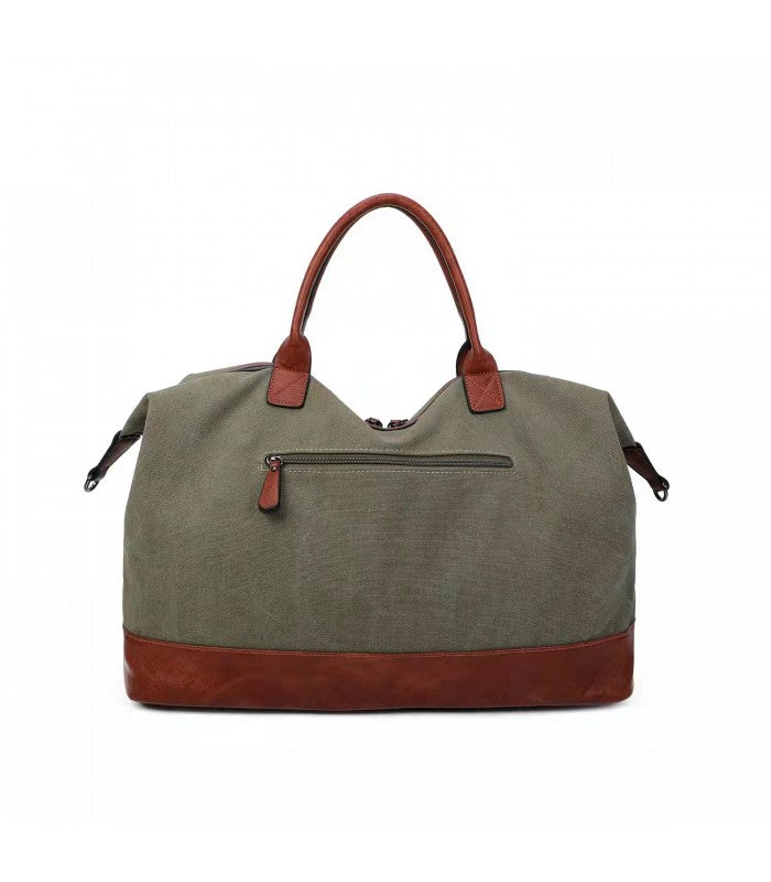 Sac week end en toile kaki