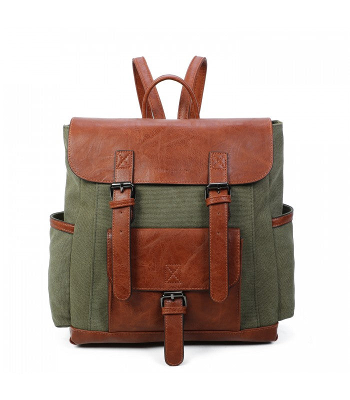 Samara Shop : E-boutique de Mode et produit pour femme. sac à dos Sac à dos kaki bi-matière