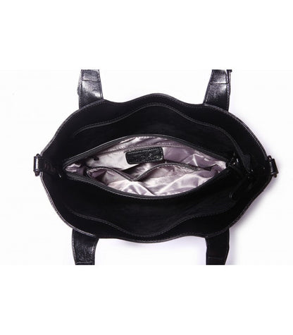 Samara Shop : E-boutique de Mode et produit pour femme. sac à main Sac porté main & pochette amovible noir